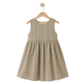 Girls Sleeveless Textured A-Line Dress