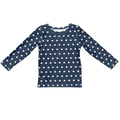 Kids Navy Star Print Long Sleeve Top