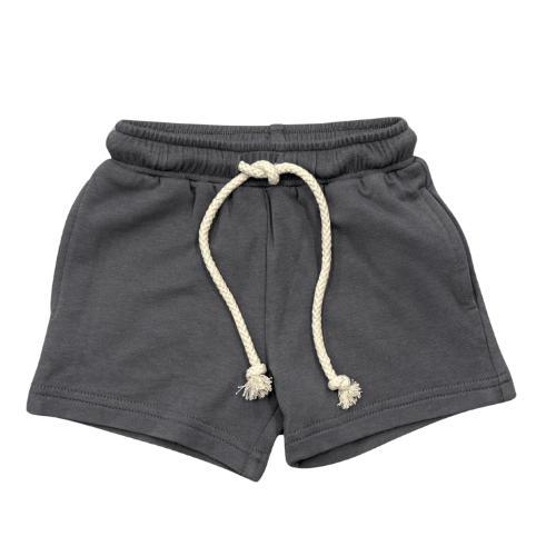 Kids Drawstring Cotton Blend Shorts